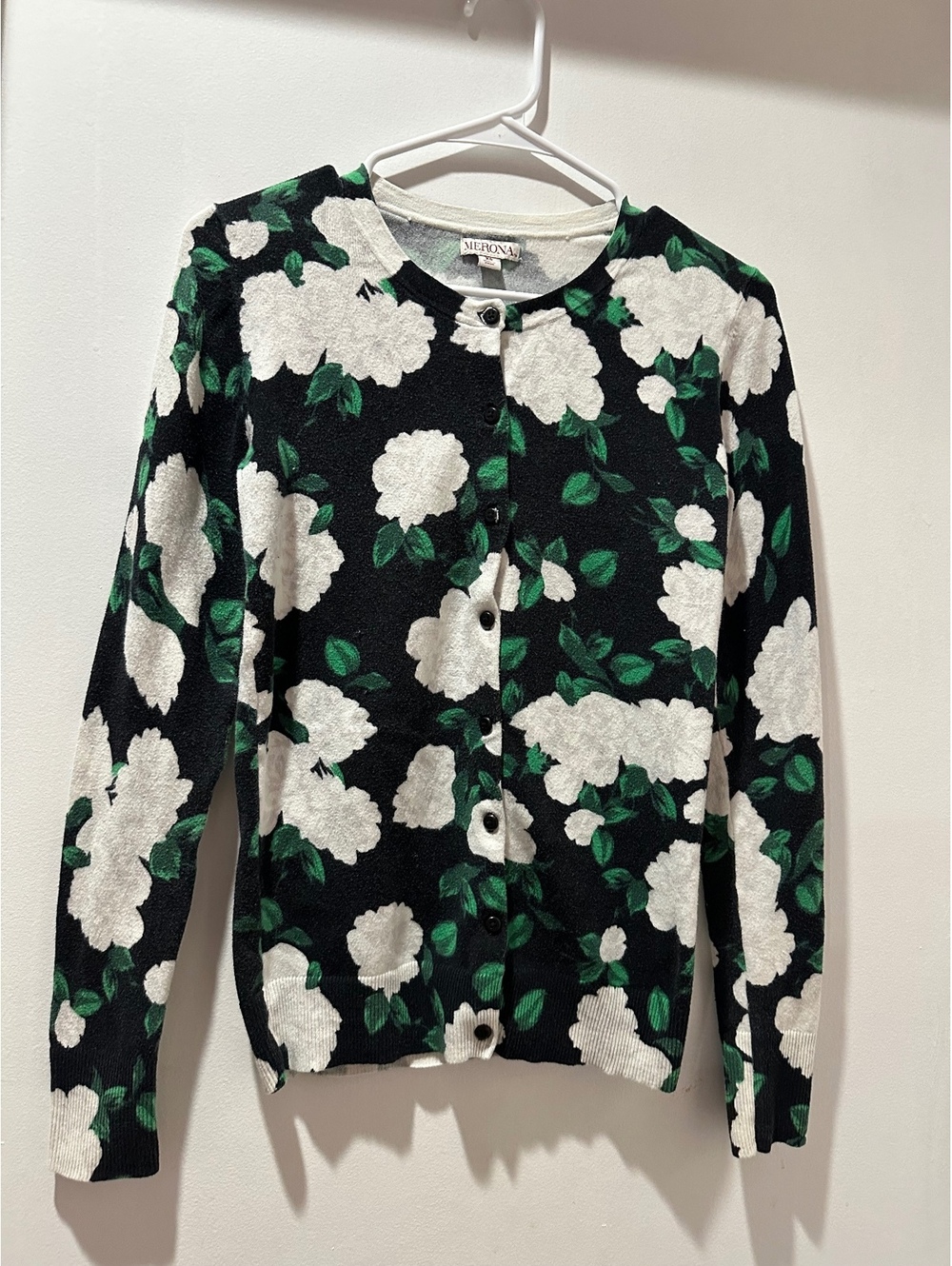 Merona Floral XS Floral Cardigan